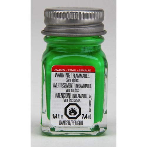Testors Peinture à l'Émail Stock Ouvert.25oz-Vert Fluorescent