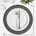 thumbnail image 4 of Homewear Marled Twist Juego De 8 Manteles Individuales Redondos De 15 Pulgadas De Algodón, Color Negro, Resistentes Al Calor, Duraderos, Para Mesa De Comedor, Cocina, Fiesta, Vacaciones, Lavables, Uso, 4 of 5