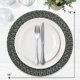 thumbnail image 4 of Homewear Marled Twist Juego De 8 Manteles Individuales Redondos De 15 Pulgadas De Algodón, Color Negro, Resistentes Al Calor, Duraderos, Para Mesa De Comedor, Cocina, Fiesta, Vacaciones, Lavables, Uso, 4 of 5