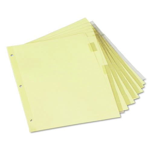 Universal UNV21873 Insertable 8-Tab 11 in. x 8.5 in. Indexes (6-Piece)