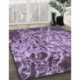 thumbnail image 3 of Ahgly Company Machine Washable Indoor Round Transitional Purple Jam Purple Area Rugs, 6' Round, 3 of 7