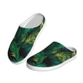 thumbnail image 2 of Wukai Peacock Feathers2 Print Women's Indoor Bedroom Slipper Slip On Shoes, Unisex House Shoes with Anti-Skid Sole for Men, Gift for Women Men-8, 2 of 7