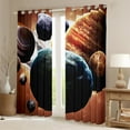 thumbnail image 2 of Galaxy Blackout Curtains for Boys Girls Universe Themed Decor Curtains Outer Space Window Curtains, Solar System Bedroom Curtains for Teens Kids Space Planet Print Curtains,2 Panels 52"Wx84"L, 2 of 5