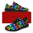 thumbnail image 3 of Uminder Womens Walking Shoes Eyeball Print Sneakers Black Shoes Size 10, 3 of 5