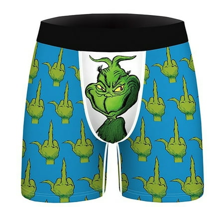 

Christmas Gift Boxer Briefs Underwear Men s Christmas Christmas Carnival Masquerade Christmas Eve Adults Party Christmas