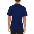 thumbnail image 2 of Woolverino - Men's Merino Wool Microweight Polo - Navy - Small, 2 of 4