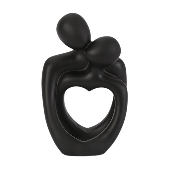 Figura de resina perfecl Estatua decorativa regalo coleccionable Negro