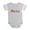 Heather Gray, variant on CafePress - Maine Rbw Txt - Cute Infant Baby Football Bodysuit
