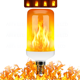 thumbnail image 3 of Bombillas LED con efecto de llama simulada, USB, E14, E27, B22, 9 W, CA 85-265 V, accesorios electrónicos para el hogar, lámparas, bombillas con efecto de llama, 3 of 5