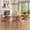 Khaki, variant on Sailvan Black Dining Chairs Set of 2, Mid Century Leather Dining Chairs For Kitchen, Modern Living Room Chairs With Adjustable Feetpads, Easy Assembly, 300LBS
