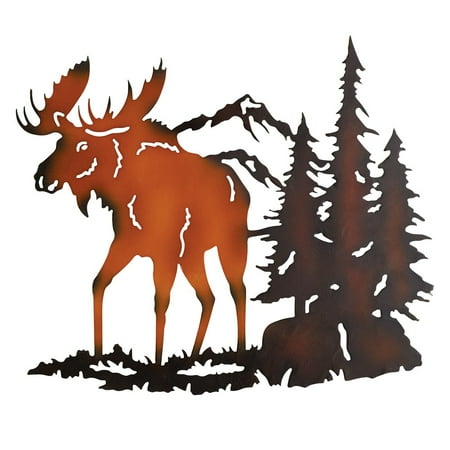 Collections Etc Woodland Animals Metal Wall Art Silhouettes Decor