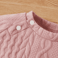 thumbnail image 5 of IBTOM CASTLE Unisex Baby Girls Boys Cotton Twist Knit Sweater Long Sleeve T-Shirt Tops + Long Pants 2PCS Outfit Fall Winter Warm Clothes 2-3 Years Pink, 5 of 8