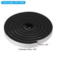 thumbnail image 2 of Sellado de Climas para Puertas, 2 Rollos 3/8" W x 3/16" T Cinta de Sellado de Espuma Tira de Aislamiento Negra (6.56 Ft de Longitud) 3/4" W x 3/8" T 1, 2 of 5