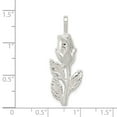 thumbnail image 5 of 925 Sterling Silver Rose Bud Shaped Pendant, 5 of 5