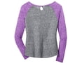 thumbnail image 6 of District Ladies DT262 Tee Shirt Juniors Microburn Long Sleeve Raglan Tee, 6 of 6