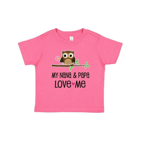 

Inktastic Nana and Papa Love Me Baby Girl Gift Baby Girl T-Shirt