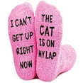 thumbnail image 4 of Funny Gifts for Mom, Cat Mom Gifts for Women, Fuzzy Socks for Cat Lovers, Valentines Cozy Socks, Stocking Stuffers, 4 of 5