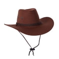 thumbnail image 3 of Siminsem Women's Wide Brim Straw Panama Hat UPF 50+ Summer Beach Sun Hat Foldable Roll Up Fedora for Vacation Travel Outdoor Gardening, Dark Blue, 57, 3 of 3