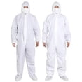 thumbnail image 1 of Disposable Sf Coverall White Adult Full Body Protective Suit Of Laminated Polypropylene 60 Gsm, 1 of 2
