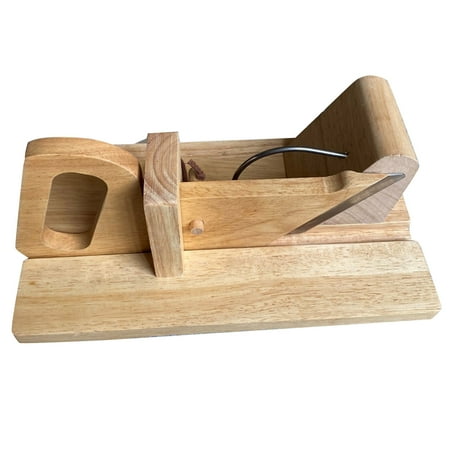 

Dianopex Household Essentials Sausage-Slicer With Stainless Steel Blade Made Of Rubber Tree Wood