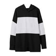 thumbnail image 4 of Xcmzpl Women's Hoodies Loose Fit Color Block Hooded Sweatshirt Athletic Sweater Tops Work Long Sleeve T-shirts Fall Fashion, 4 of 5