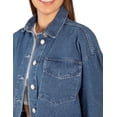 thumbnail image 2 of Chamarra Tipo Crop Top 4174 azul g, 2 of 5