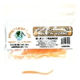 thumbnail image 2 of Appalachian Baits Mountin Wormz Blaze Orange 2 1/4" Soft Sinking Fishing Bait Worms, Scented, 15 count, 2 of 5
