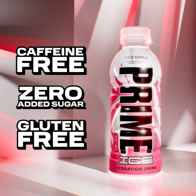 Prime Ice Hydration Red Chill Sports Drink Bottle 16.9 fl oz