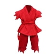 thumbnail image 2 of Figura de acción a escala 1/12, ropa, disfraz de muñeca, uniforme de judo, ropa en miniatura, cinturón de pantalón superior para cuerpo masculino de 6 Rojo, 2 of 5