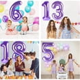 thumbnail image 3 of Globo Yeodong número 3 morado de 40 pulgadas para tercer cumpleaños, 3 of 7