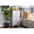 thumbnail image 4 of Contemporary Industrial Charm: Carel Cabinet - Silver Metal 5-Drawer Storage - Durable Wood & Metal - Vintage-Inspired Design - Fully Assembled - Ample Storage Space - Elegant Corner Protectors, 4 of 4