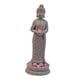 thumbnail image 4 of Estatua de Buda para jardín con luces solares, decoración creativa para inauguración de casa. Gris claro de pie, 4 of 8