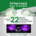 thumbnail image 3 of Tupkee LED Rope Light Purple - 24 Feet 7.3 m, for Indoor and Outdoor use - 10MM Diameter - 144 LED Long Life Bulbs Decorative Rope Tube Lights - Pack of 2, 3 of 7