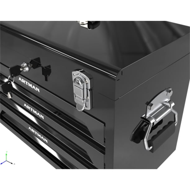 Aukfa 439-Piece Mechanics Tool Set, 3 Drawer Tool Organizer Metal