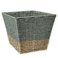 thumbnail image 5 of Honey-Can-Do Seagrass Set of 3 Square Nesting Storage Baskets, Natural and Gray, 5 of 7