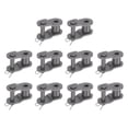 thumbnail image 1 of Unique Bargains 10Pack #40 Chain Offset Half Link Roller, 1/2' Pitch Carbon Steel Split Links for 08A Chain, 1 of 6
