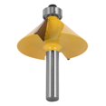 thumbnail image 2 of 1pc 8mm Shank Large 45 Degree Chamfer Bevel Edging Router Bit Tool, 2 of 5