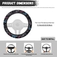 thumbnail image 7 of Yuyamidu Blue Pink Dragonfly Car Steering Wheel Covers for Women Fluffy Steering Wheel Cover for Auto Sedan Interior Accessories Warm Steering Wheel Protector, 7 of 7