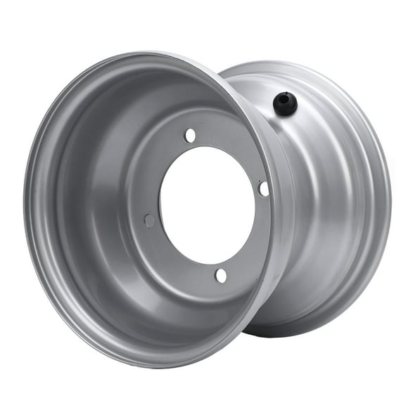18X9.50-8 Go Kart Wheel Rim, High Strength Aluminum Alloy 8 Inch ATV Wheel Rim Hub, 3 Lugs for ATV for UTV Quad Golfs Cart with High Performance, Silver