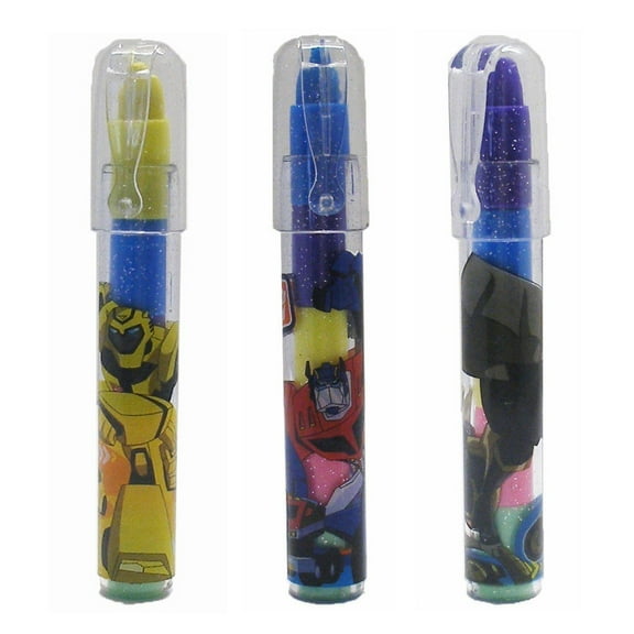 Licensed Transformers Pocket Pop Pen Erasers, Multicolor, 6 Count