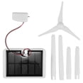 thumbnail image 4 of Miangastore Mini Wind Turbine Solar Windmill Model Plastic Educational Tool For Students Home Decor 1Pcs, 4 of 8