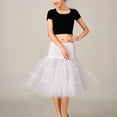 thumbnail image 5 of CYYPLAS 50s Women Skirts White Vintage Tulle Underskirt Retro Tutu for Bridal Regular 1PC, 5 of 5
