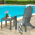 thumbnail image 5 of GVN Folding Chair, Patio Chair, Acacia Wood Outdoor Adirondack Chair with Ergonomic Design-Gray, 5 of 13