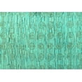 thumbnail image 1 of Ahgly Company Indoor Rectangle Abstract Turquoise Blue Modern Area Rugs, 2' x 4', 1 of 4