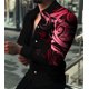 thumbnail image 1 of Ropa de fiesta de moda para hombre, cárdigan de lujo, camisas sociales con solapa y botones, camisetas casuales con estampado playero de manga larga, tallas grandes, 1 of 6