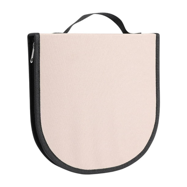 Bolsa organizadora para guardar vajilla de camping, soporte para utensilios de cocina, con cremallera Caqui