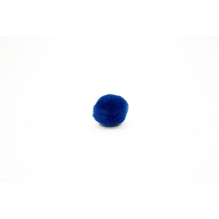 0.5 inch Royal Blue Tiny Craft Pom Poms 100 Pieces