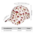 thumbnail image 2 of Sikiie Red Mushroom Unisex Vintage Washed Unstructured Baseball Cap Soft Cap Adjustable Unisex Baseball Hat Dad Hat, 2 of 6