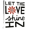 thumbnail image 1 of Global Gallery's 'Inspiration Love II Red Flowers' By Michael Mullan Stretched Canvas Wall Art, 1 of 4