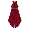 thumbnail image 3 of Alvivi Kids Girls Glittering Beaded Party Jumpsuit Dress Chiffon Romper Gown 6-16, 3 of 7